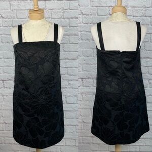 J. Crew Embossed Black Floral Convertible Dress Size 8 New!